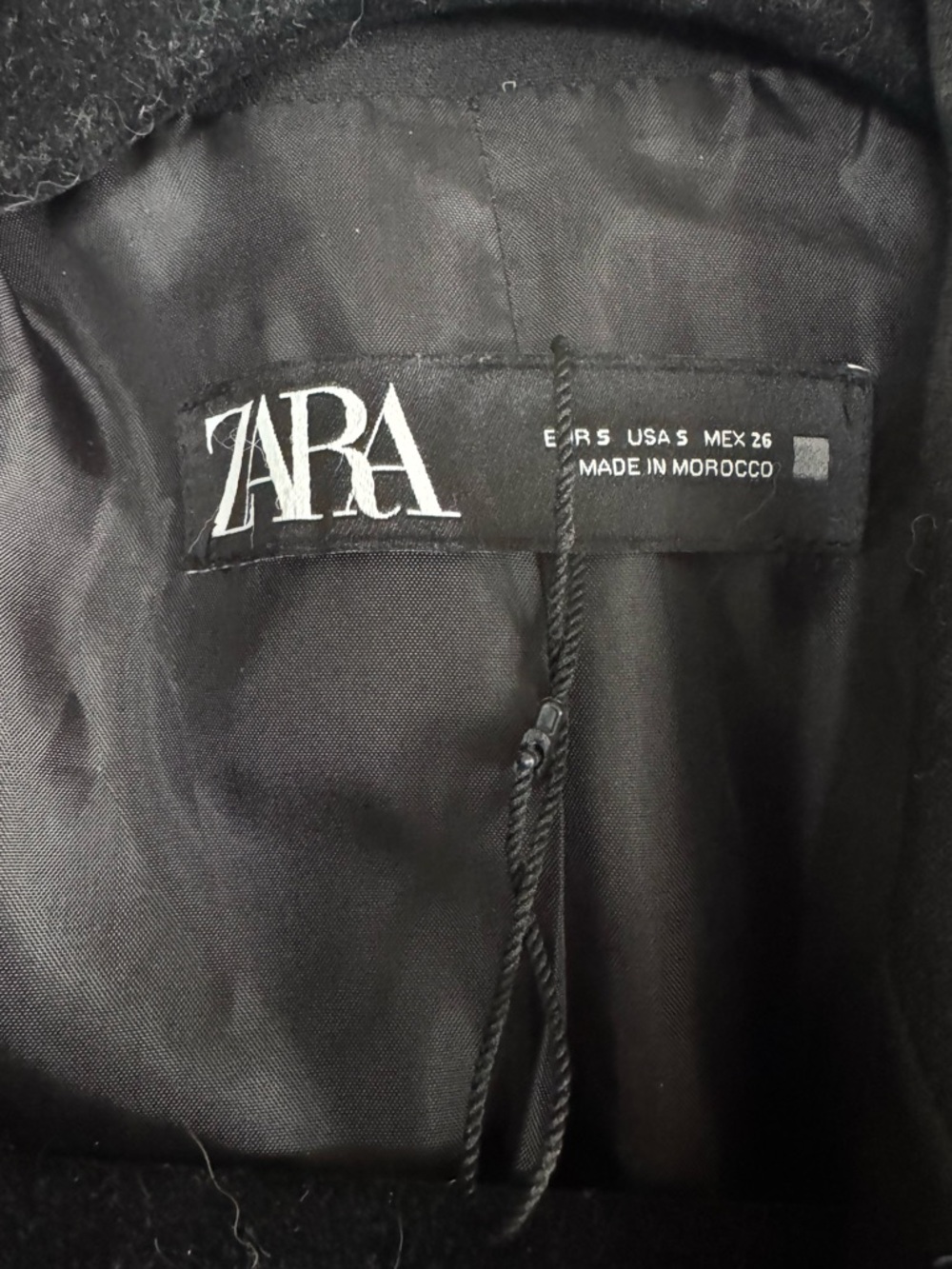 Zara Oversized Double-Breasted Blazer - Black - Picture 6 of 6